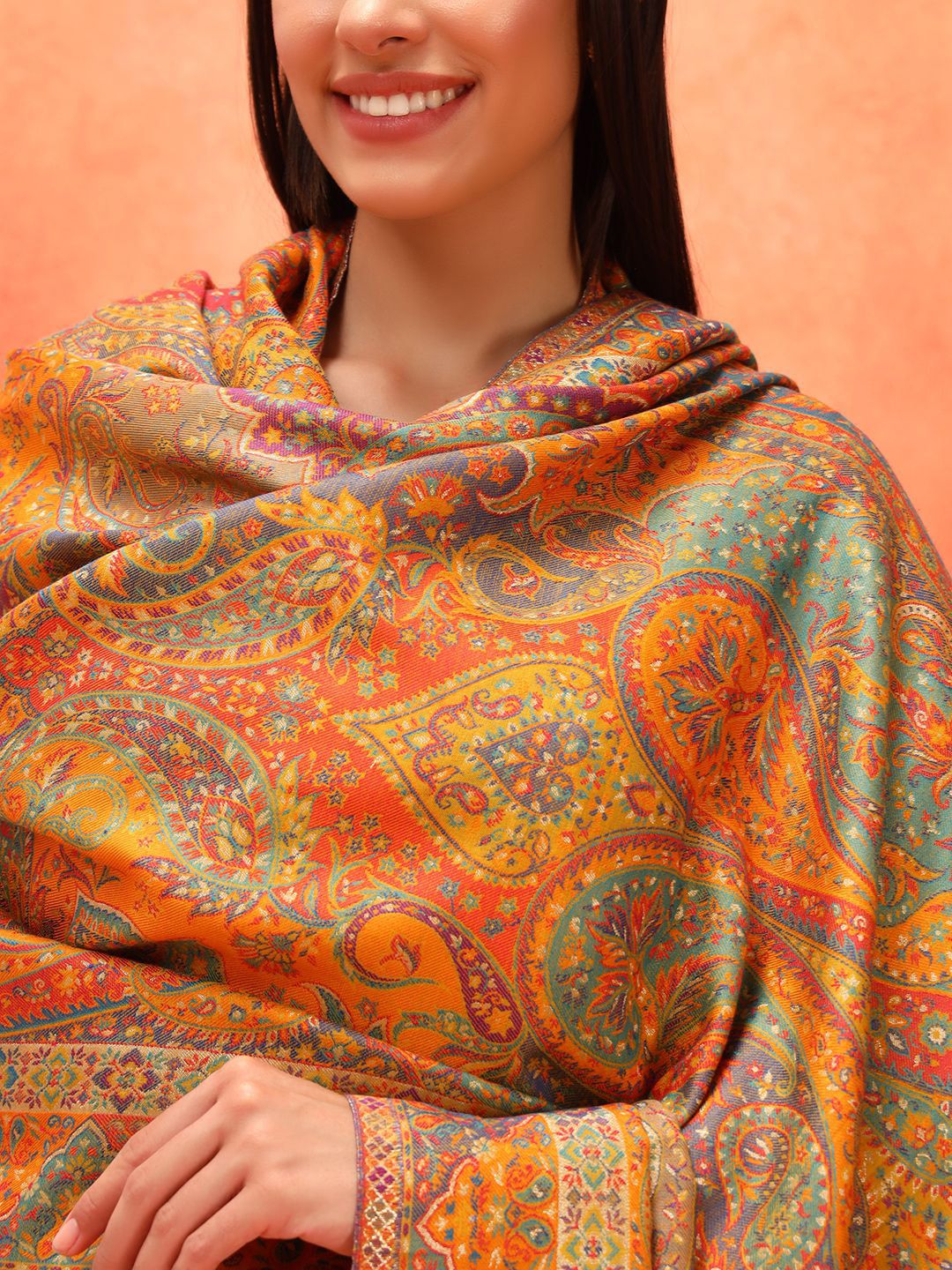 Dhiyona PA Paisley Woven Design Shawl