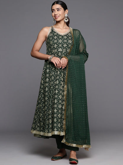 Dhiyona VA Women's Regular Sequined Kurta with Trousers & Dupatta