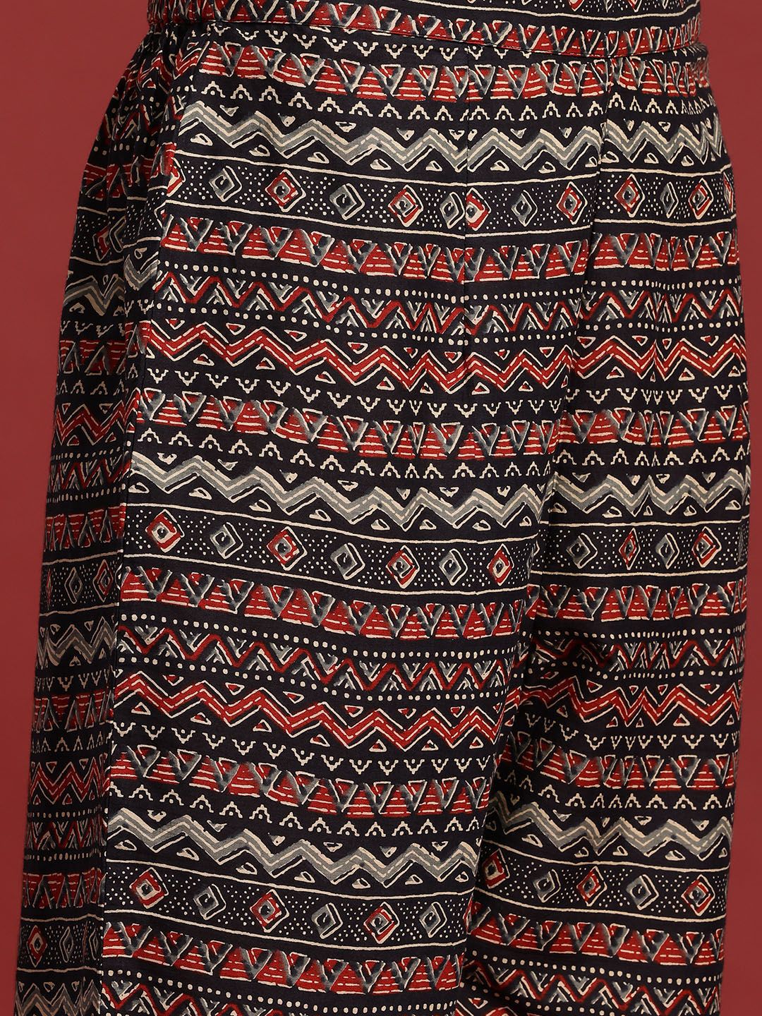 Dhiyona IE Floral Printed Pure Cotton Kurta With Trousers & Dupatta