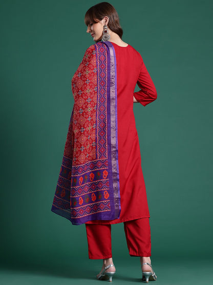Kurta with Trousers & With Dupatta