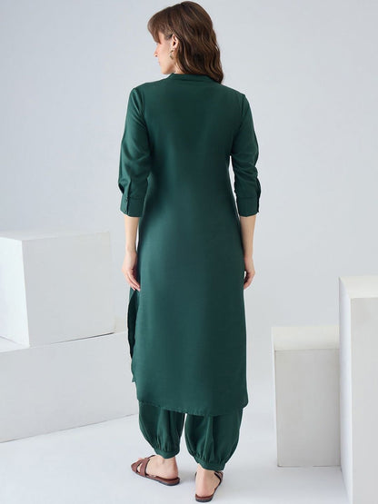 Women Regular Pure Cotton Kurta with Patiala