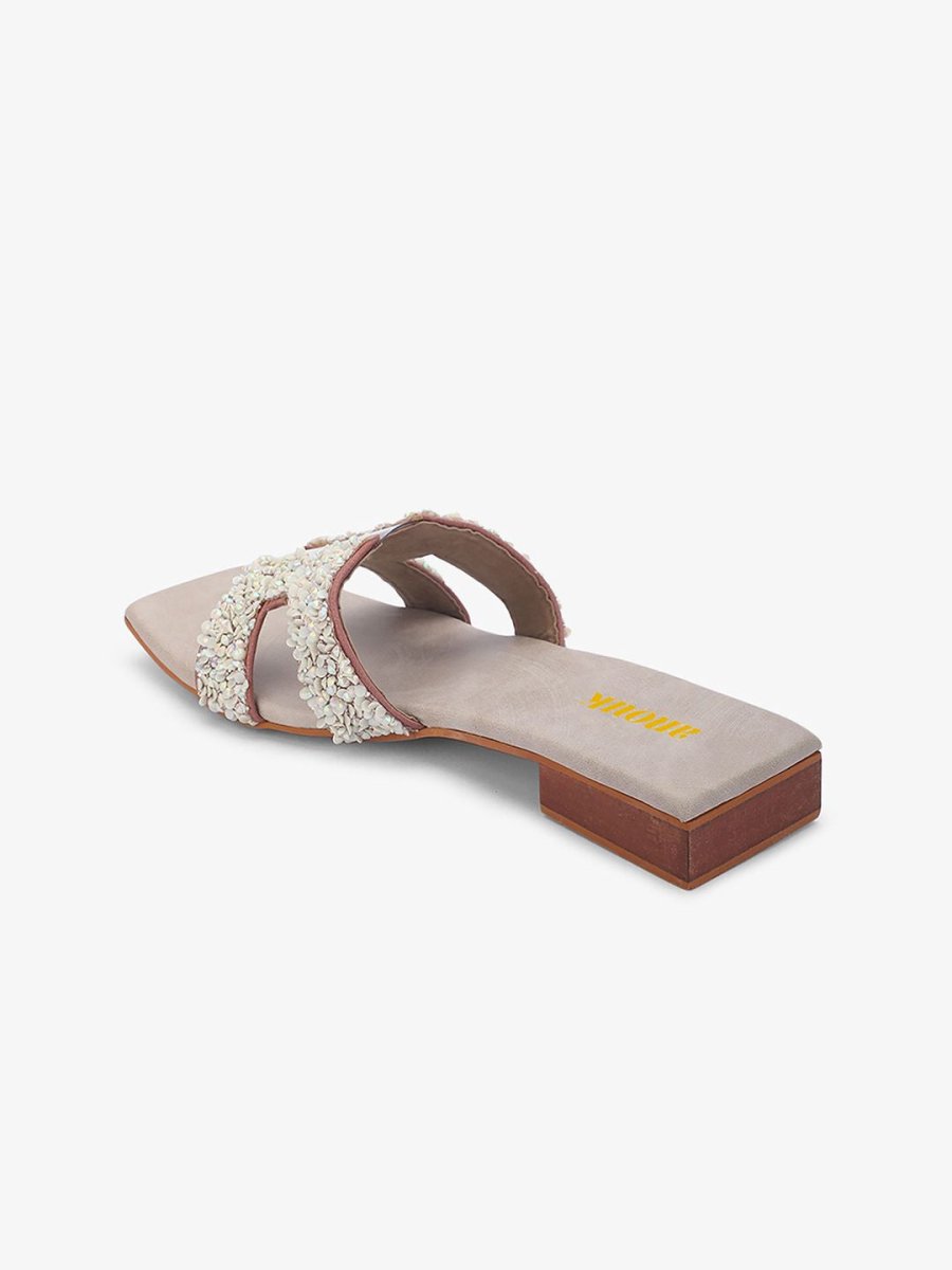 Dhiyona AK Women Embellished Open Toe Flats