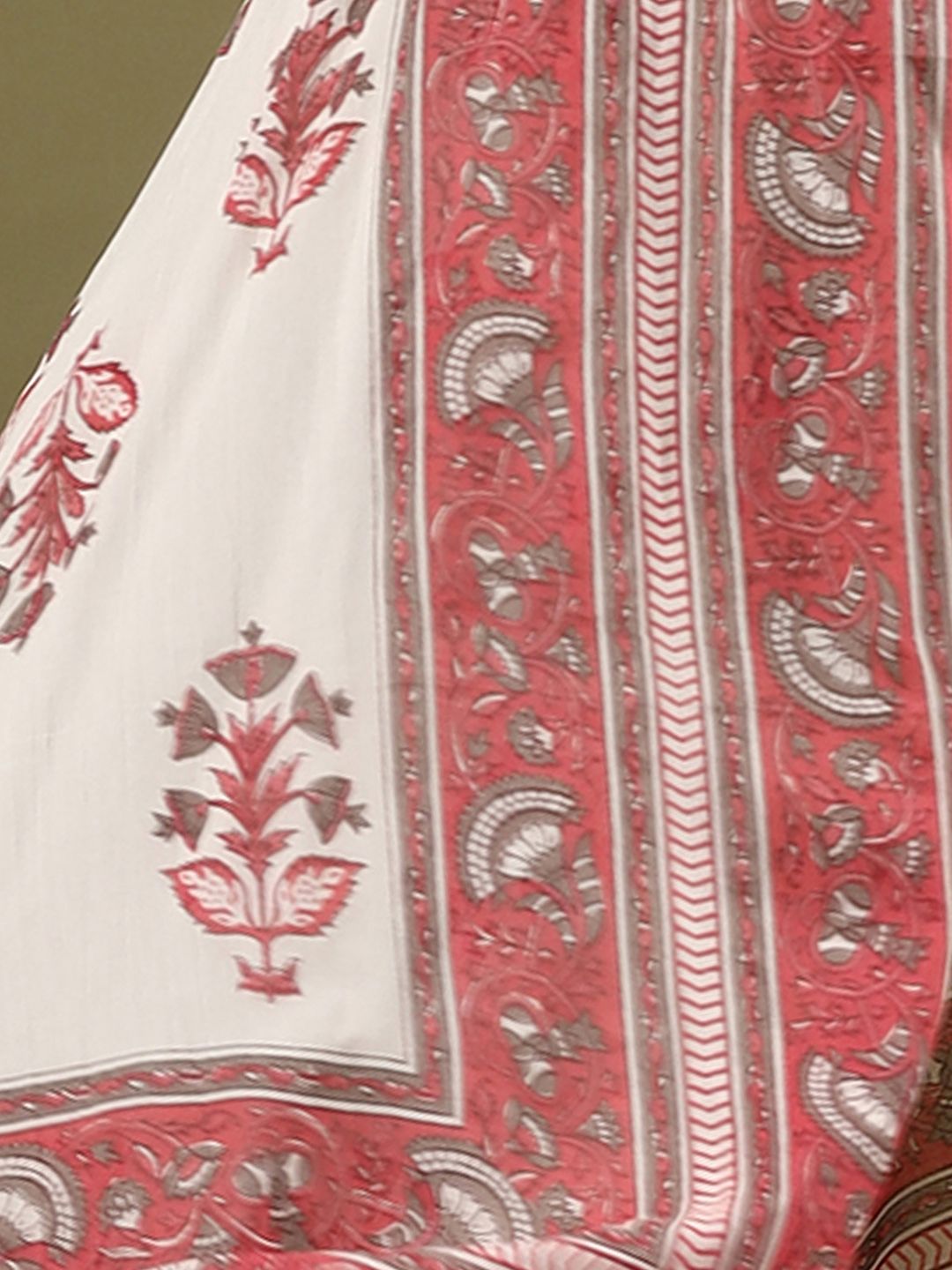 Dhiyona IE Ethnic Motifs Printed Pure Cotton Straight Kurta With Salwar & Dupatta