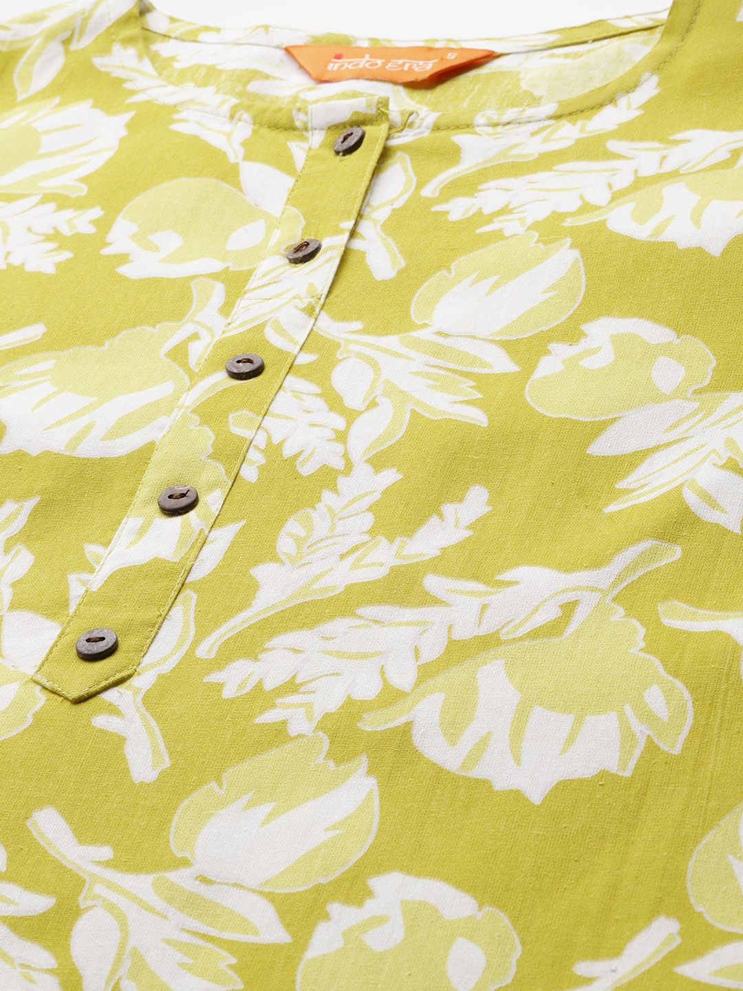 Floral Printed Regular Pure Cotton Kurta with Trousers & With Dupatta