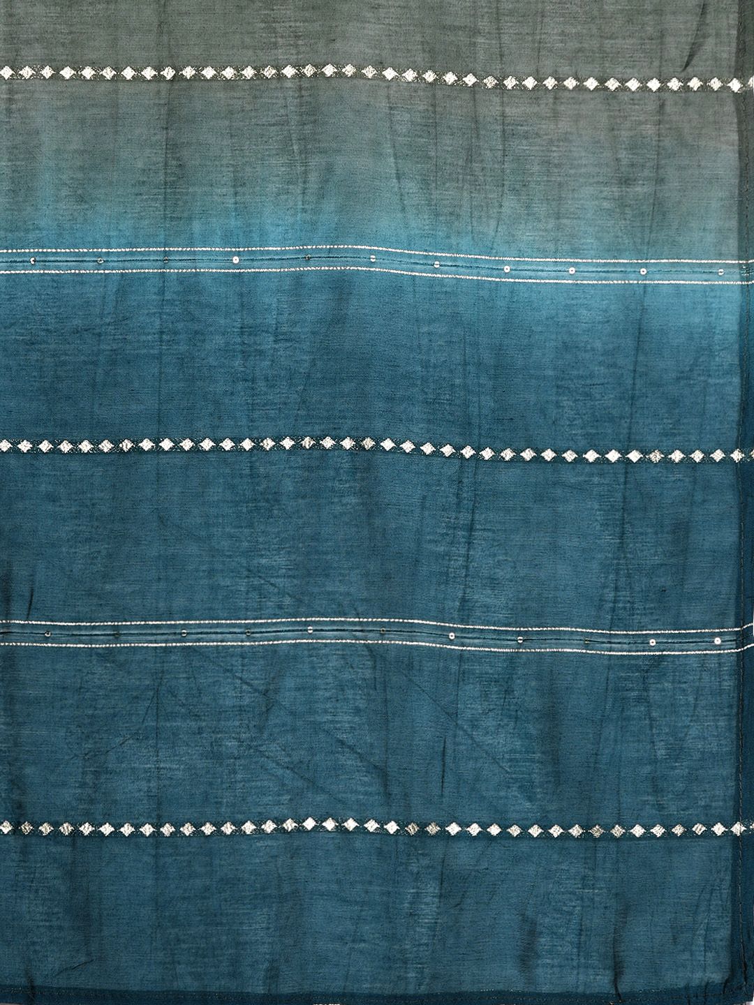 Dhiyona VA Women's Blue Ethnic Motifs Yoke Design Thread Work Kurta with Sharara & With Dupatta