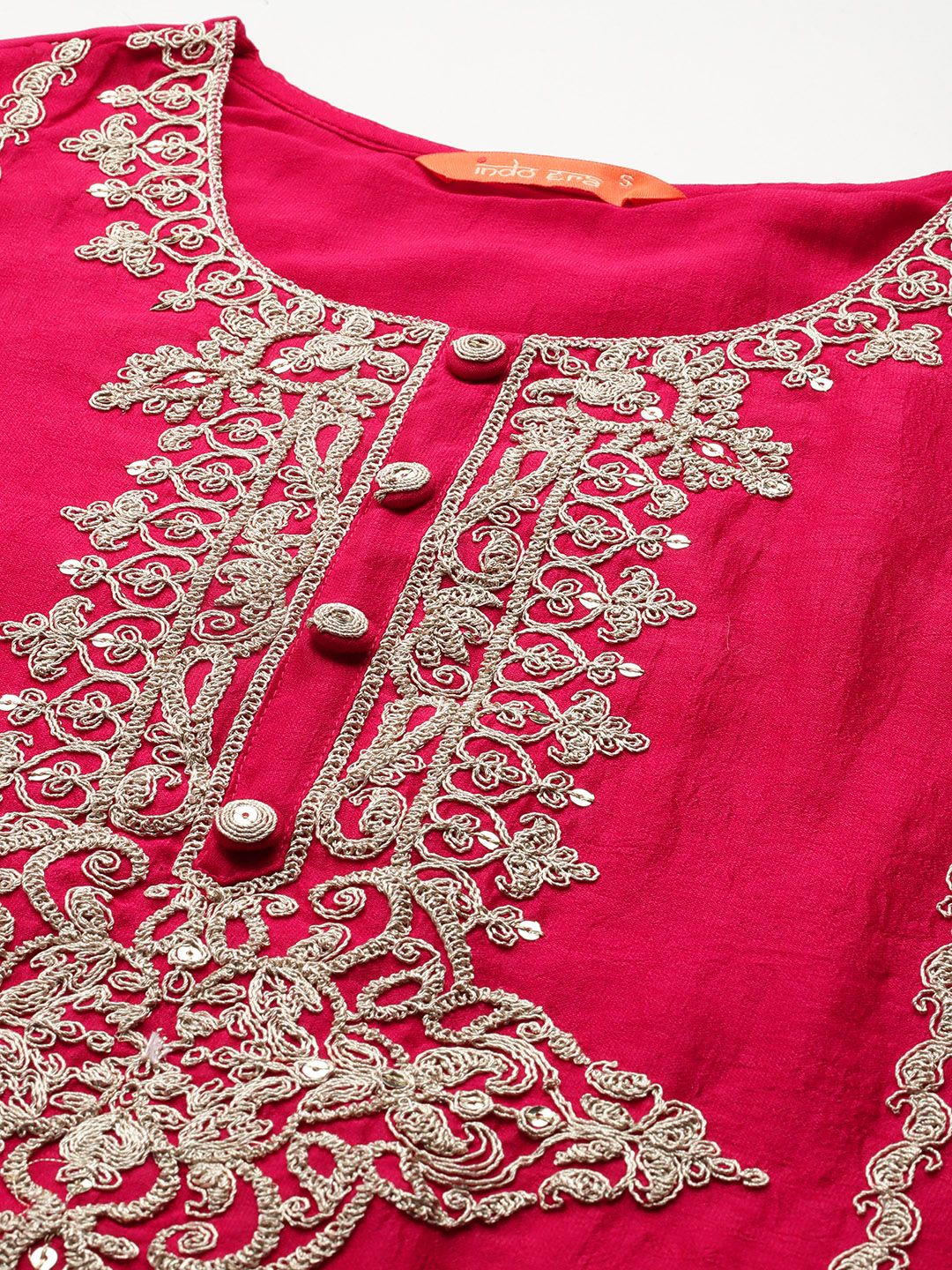 Women Paisley Embroidered Regular Kurta with Trousers & With Dupatta
