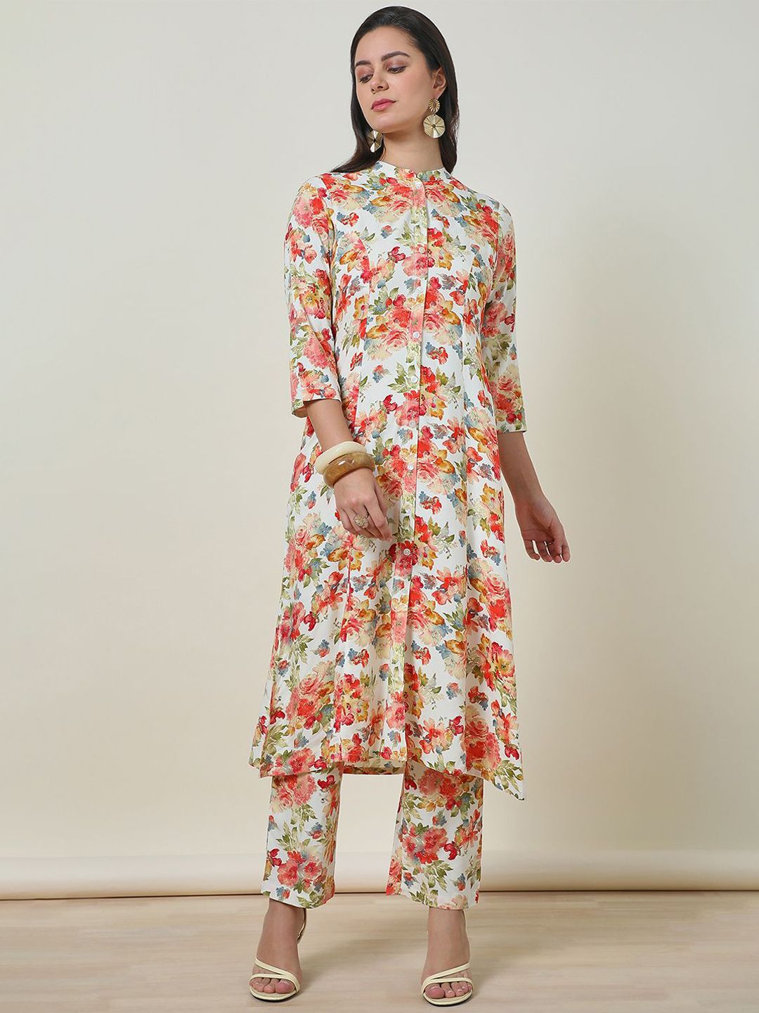 Dhiyona SO Women's Rayon Floral Print Co-Ord Set