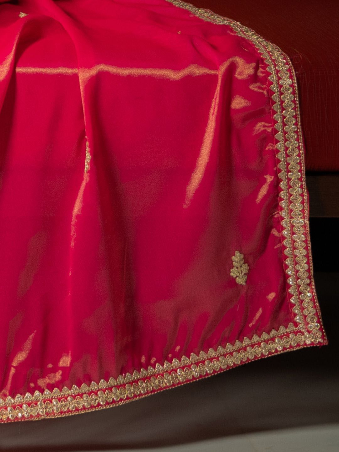 Floral Embroidered Sequnnied Straight Kurta With Palazzos & Dupatta