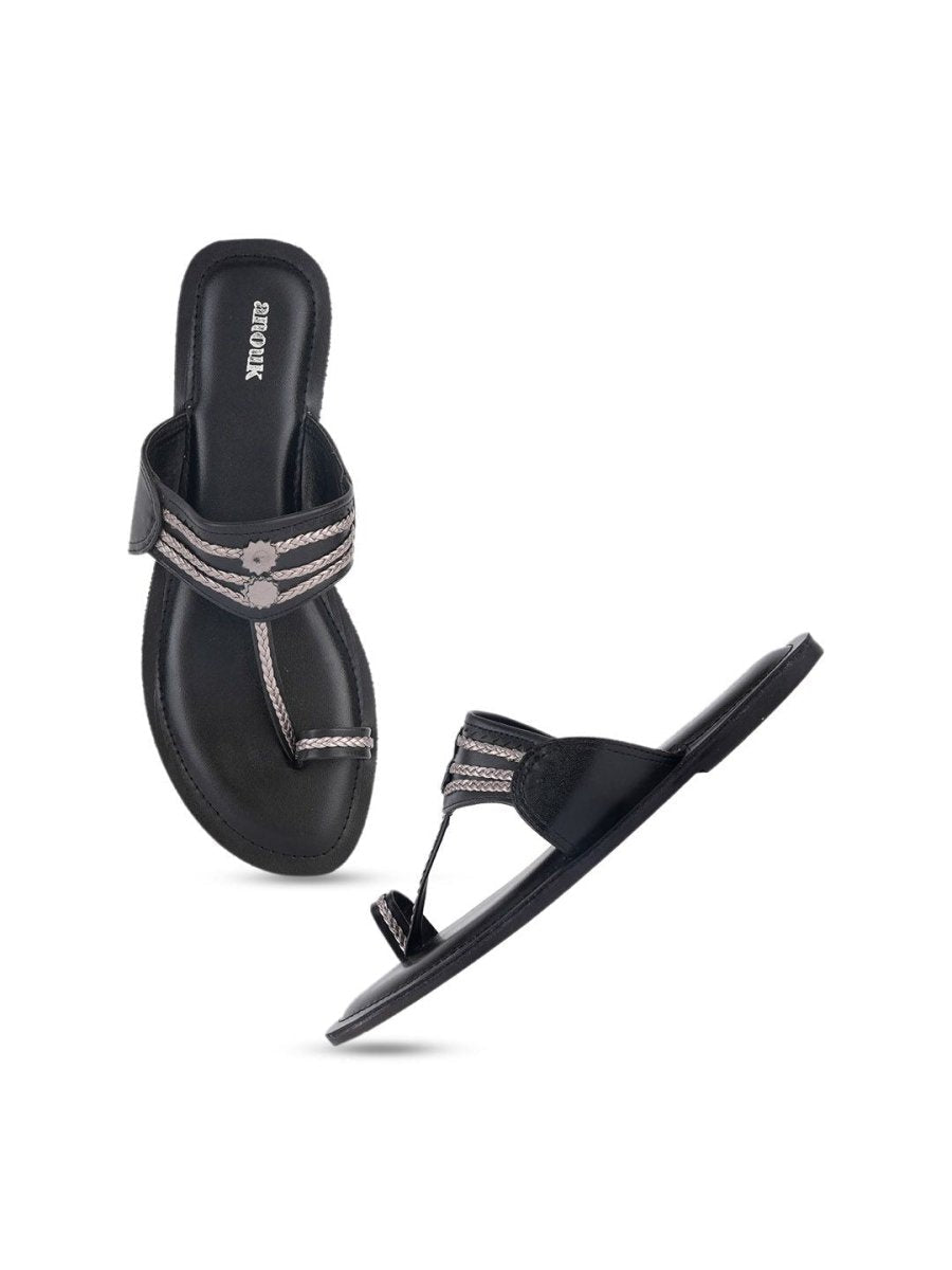 Dhiyona AK Textured One Toe Flats