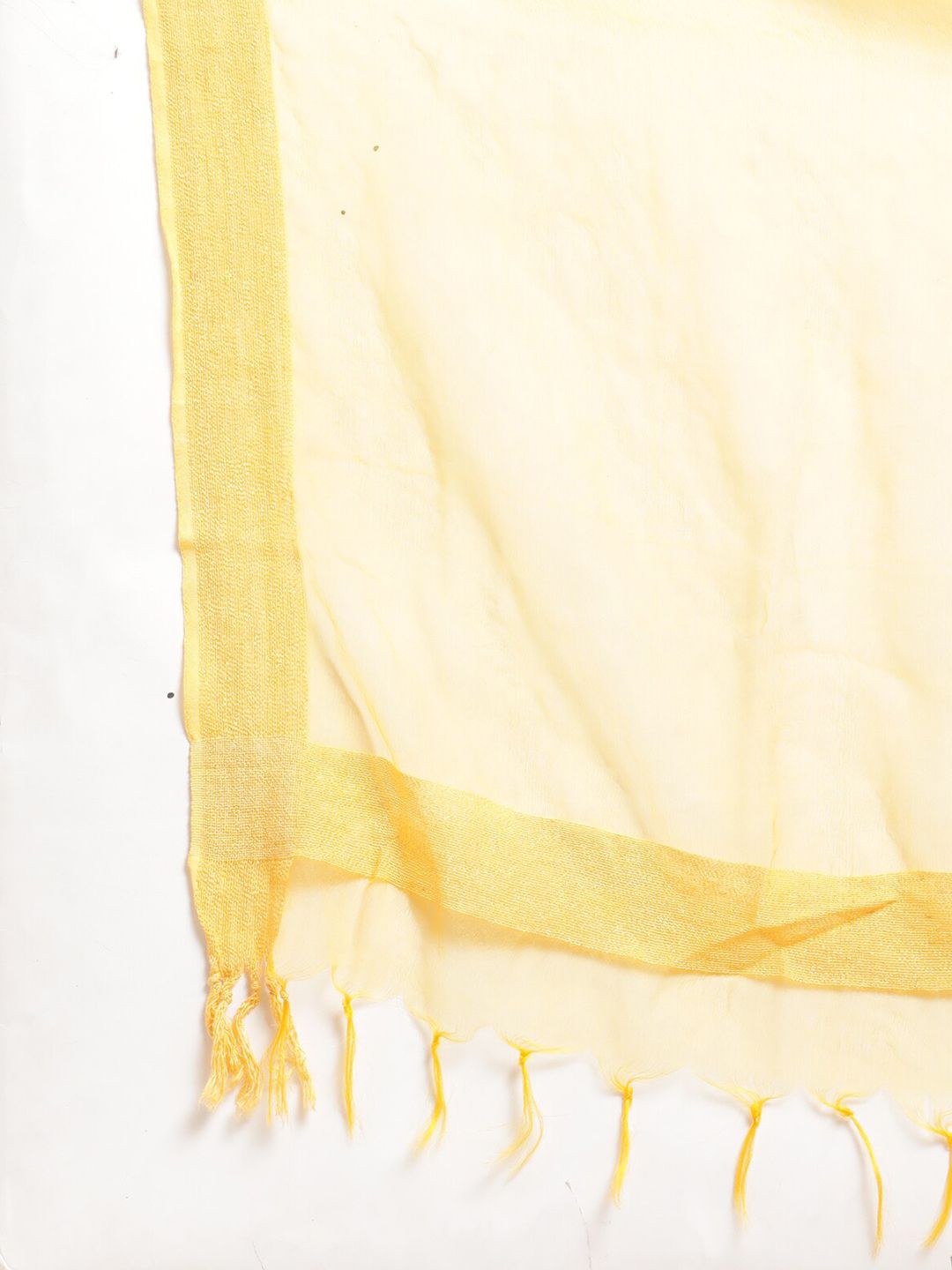 Dhiyona VA Women's Yellow Printed Gotta Patti Kurti with Sharara & Dupatta