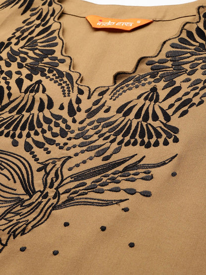 Dhiyona IE Embroidered Kurta with Trousers