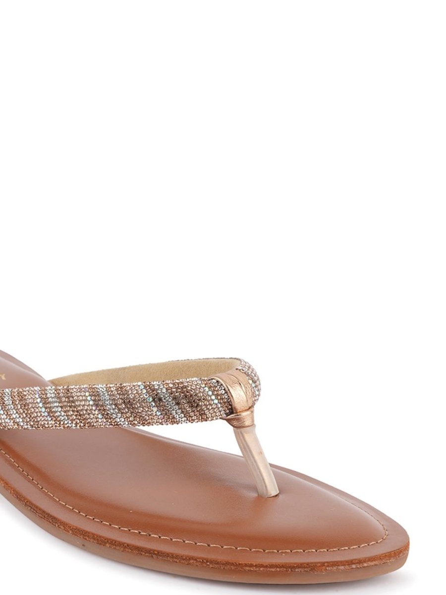 Dhiyona AK Embellished Open Toe Flats