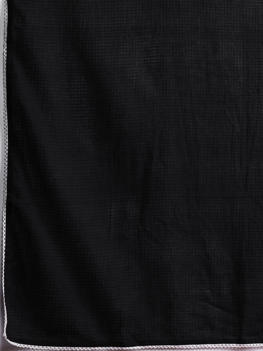 Floral Printed Mirror Work Pure Cotton Kurta With Trousers & Dupatta