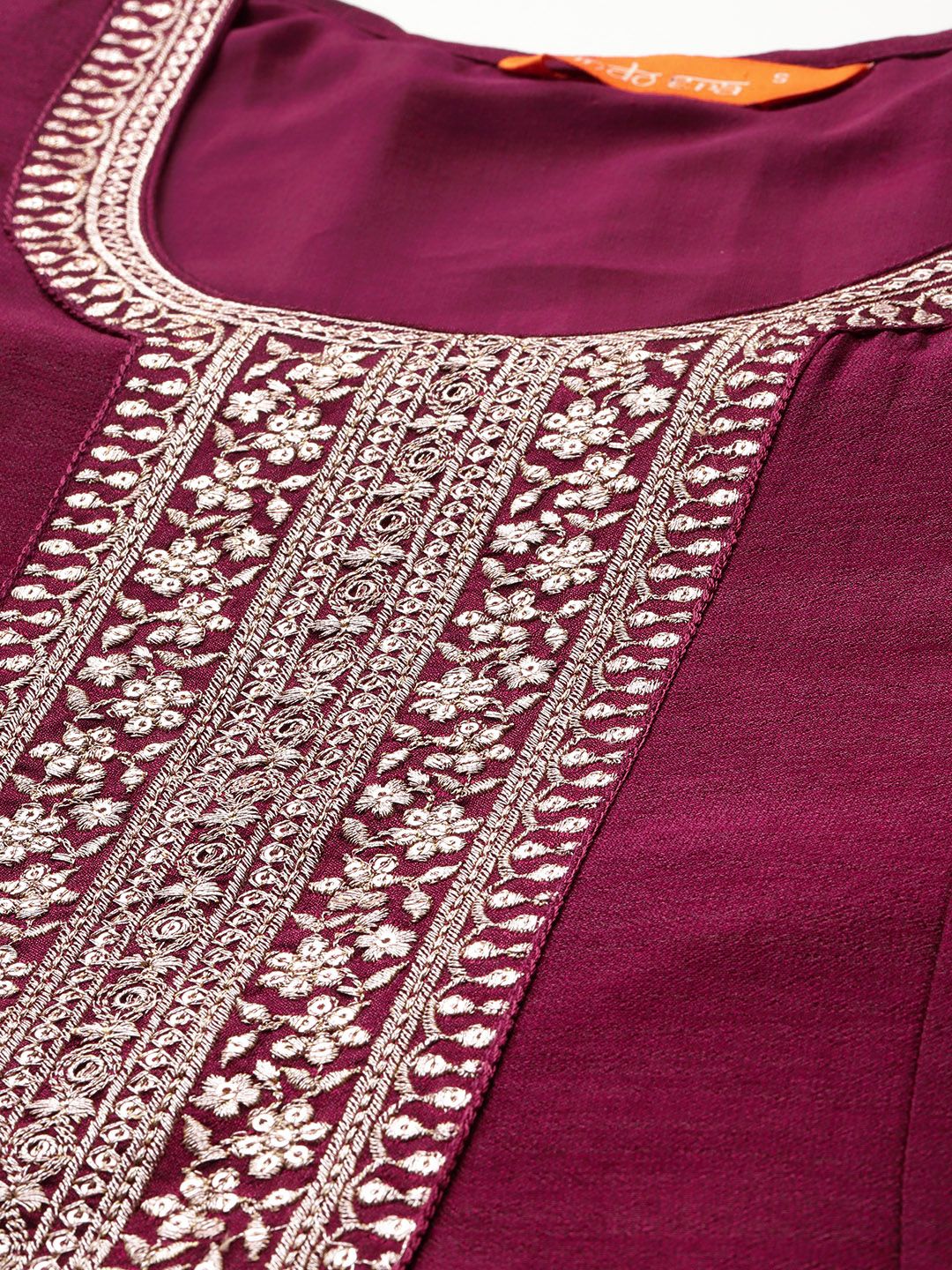 Dhiyona IE Ethnic Motifs Embroidered Sequinned Kurta with Trousers & With Dupatta