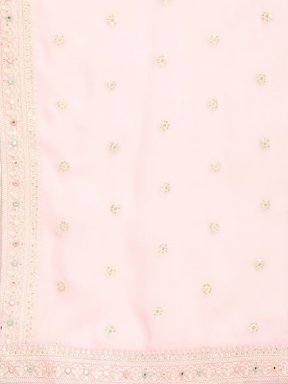 Dhiyona PD Women Women Jashn Floral Embroidered Thread Work Kurta & Trousers With Dupatta