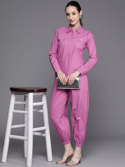 Kantha Work Pure Cotton Shirt With Trousers