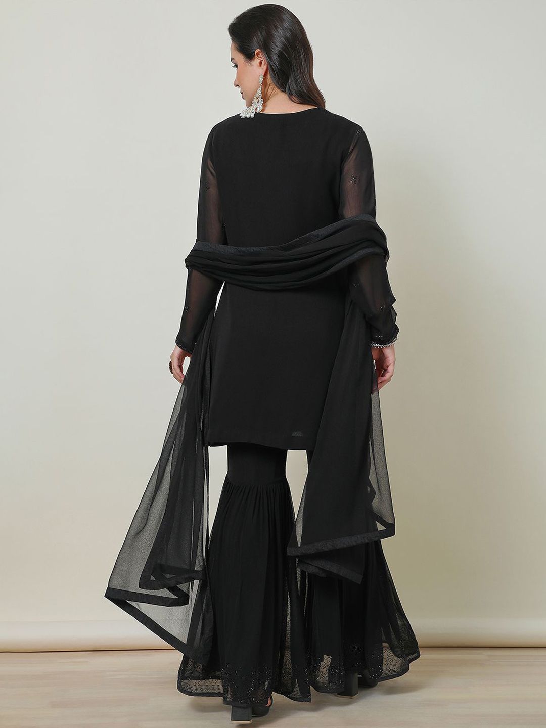 Dhiyona SO Women's Georgette Suit Set With Beads