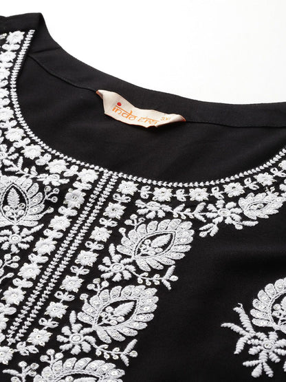 Dhiyona IE Plus Size Ethnic Motifs Embroidered Sequinned Kurta