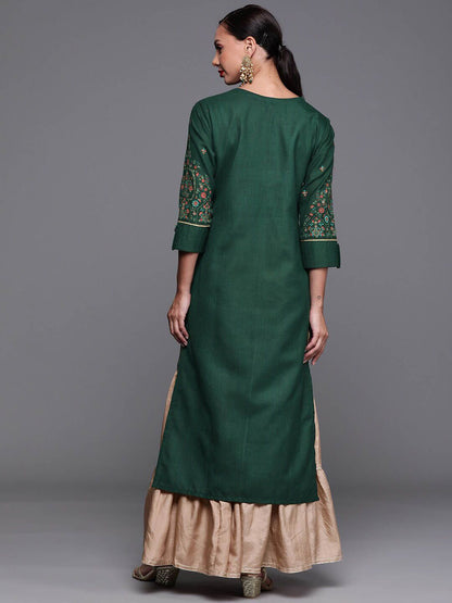 Dhiyona IE Women Ethnic Motifs Printed Cotton Kurta