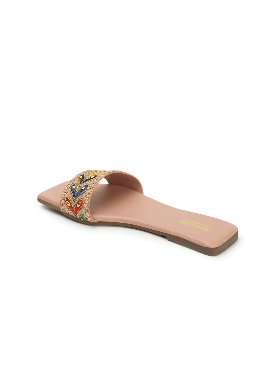 Dhiyona AK Embellished Open Toe Flats