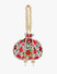 Dhiyona NR Women Cream-Coloured & Orange Embroidered Potli Clutch
