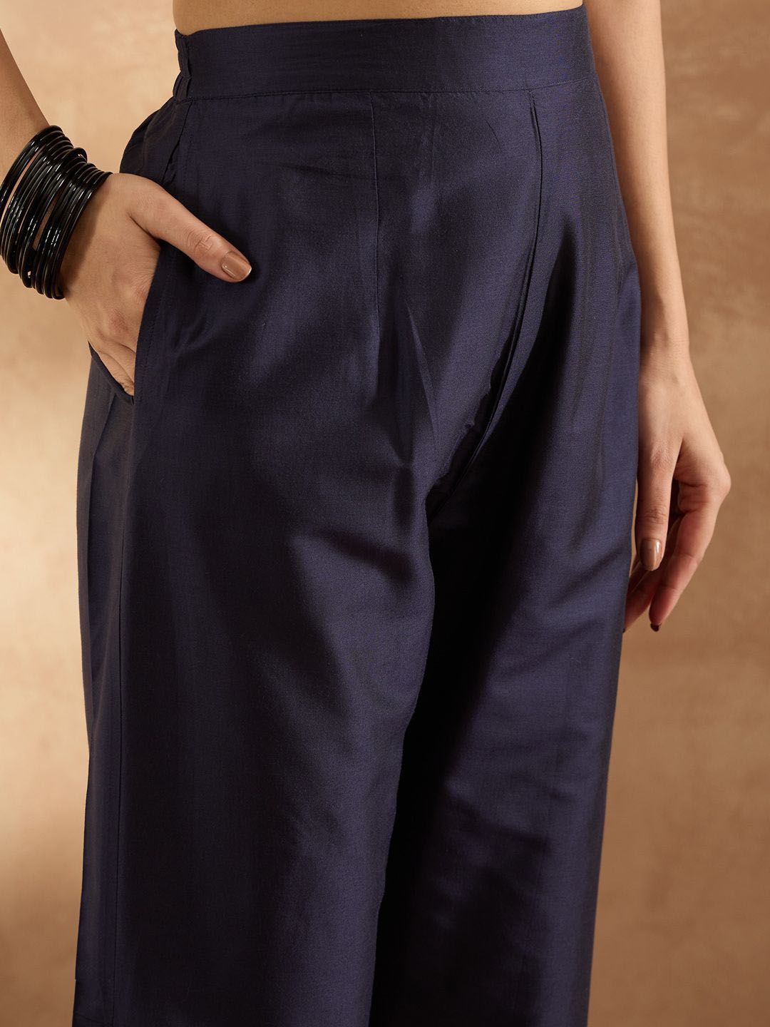 Women Ethnic Motifs Embroidered Regular Kurta with Trousers & With Dupatta