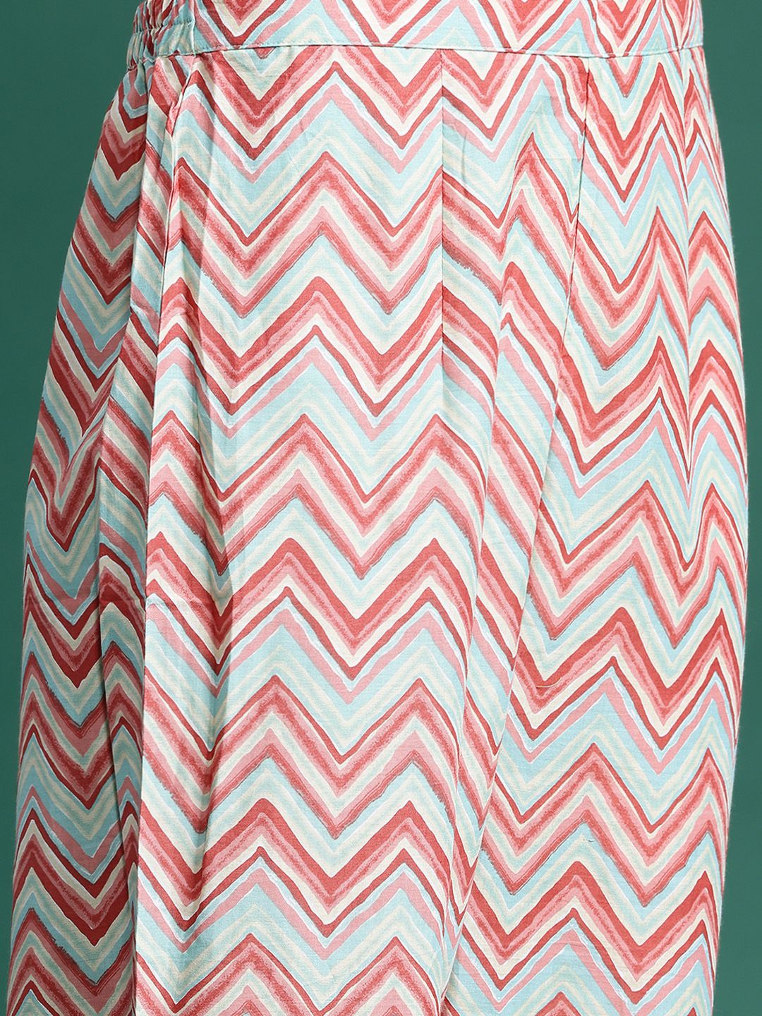 Dhiyona IE Floral Printed Pure Cotton Kurta With Trousers & Dupatta