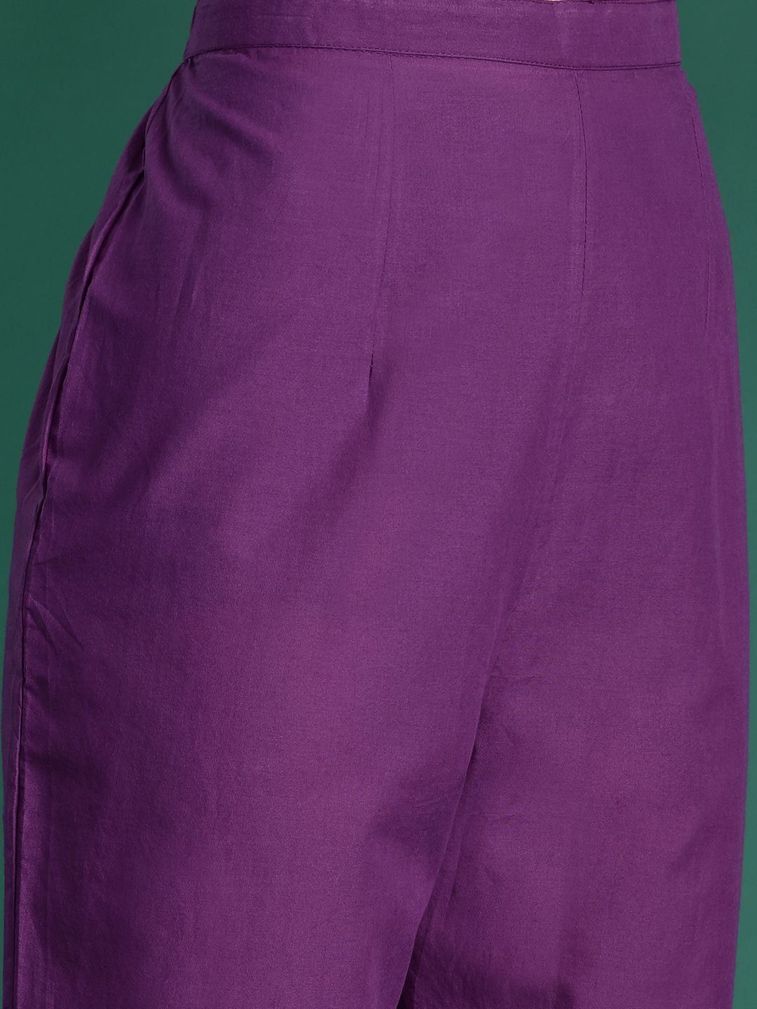 Bandhani Printed Sequinned Pure Cotton Kurta With Trousers & Dupatta