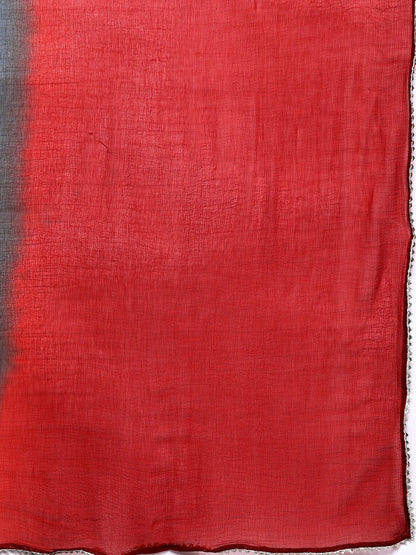 Dhiyona VA Women's Blue Ethnic Motifs Printed Pure Cotton Kurta with Trousers & Dupatta