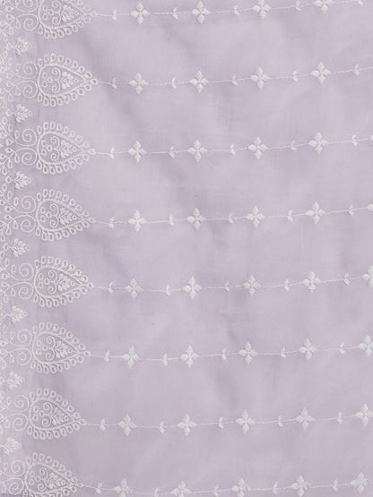 Women Ethnic Motifs Thread Work Pure Cotton Kurta with Trousers & With Dupatta