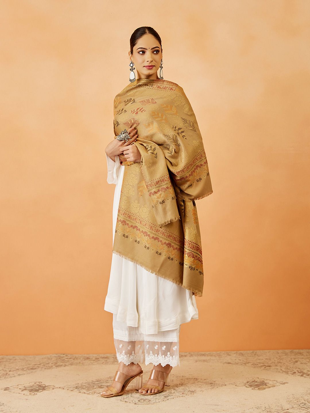 Dhiyona PA Women Paisley Woven Design Shawl