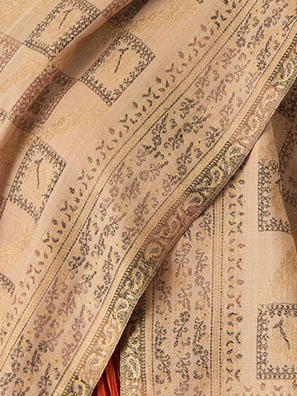 Dhiyona PA Geometric Woven Design Woolen Shawl