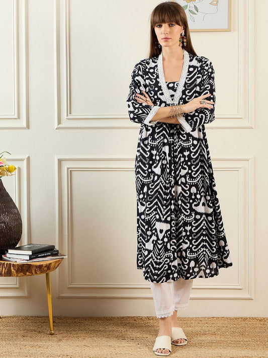 Dhiyona IE Printed Anarkali Kurta