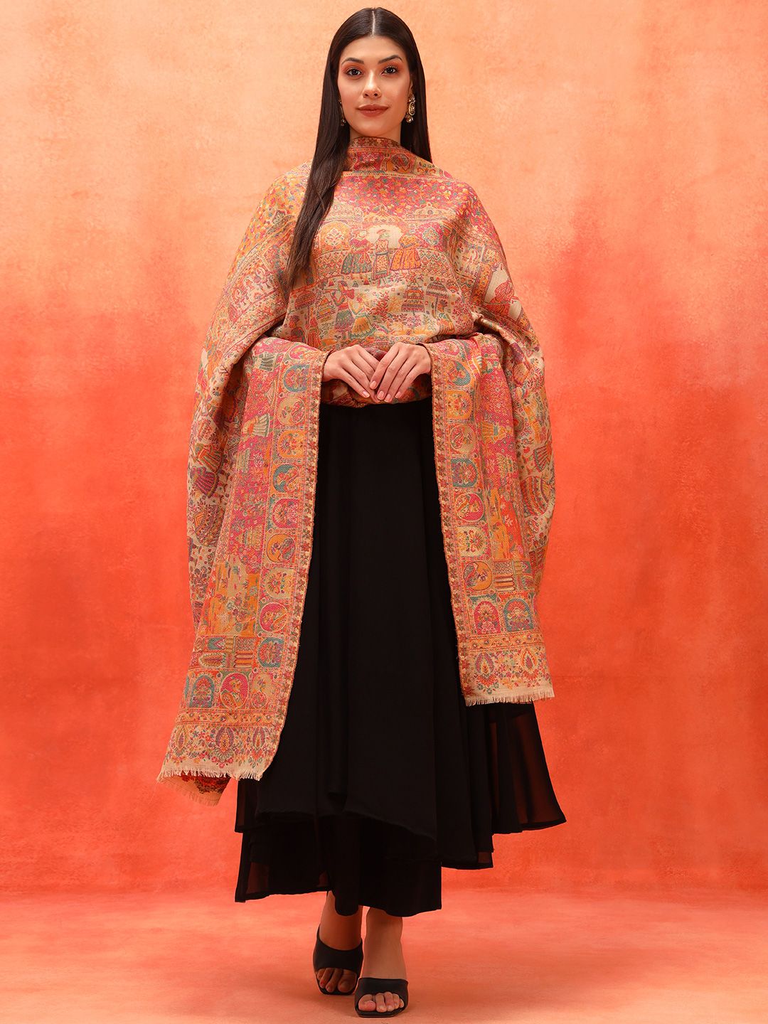 Dhiyona PA Floral Woven Design Shawl