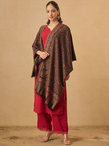 Dhiyona PA Floral Woven Design Mehak Kaani Shawl