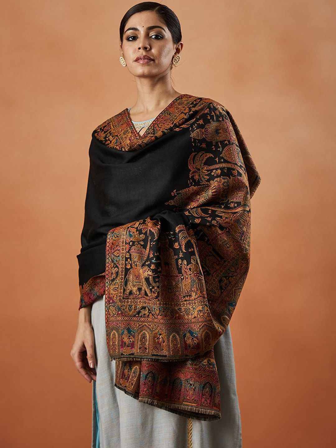 Dhiyona PA Paisley Woven Design Shawl