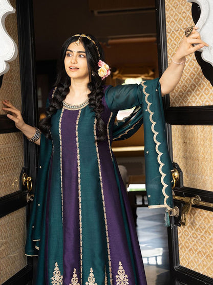 Dhiyona CH Embroidered Anarkali Kurta Set with Dupatta