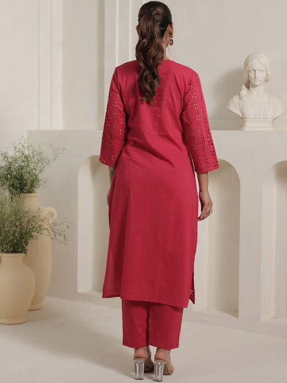 Women Ethnic Motifs Printed Pure Cotton Kurta with Trouser