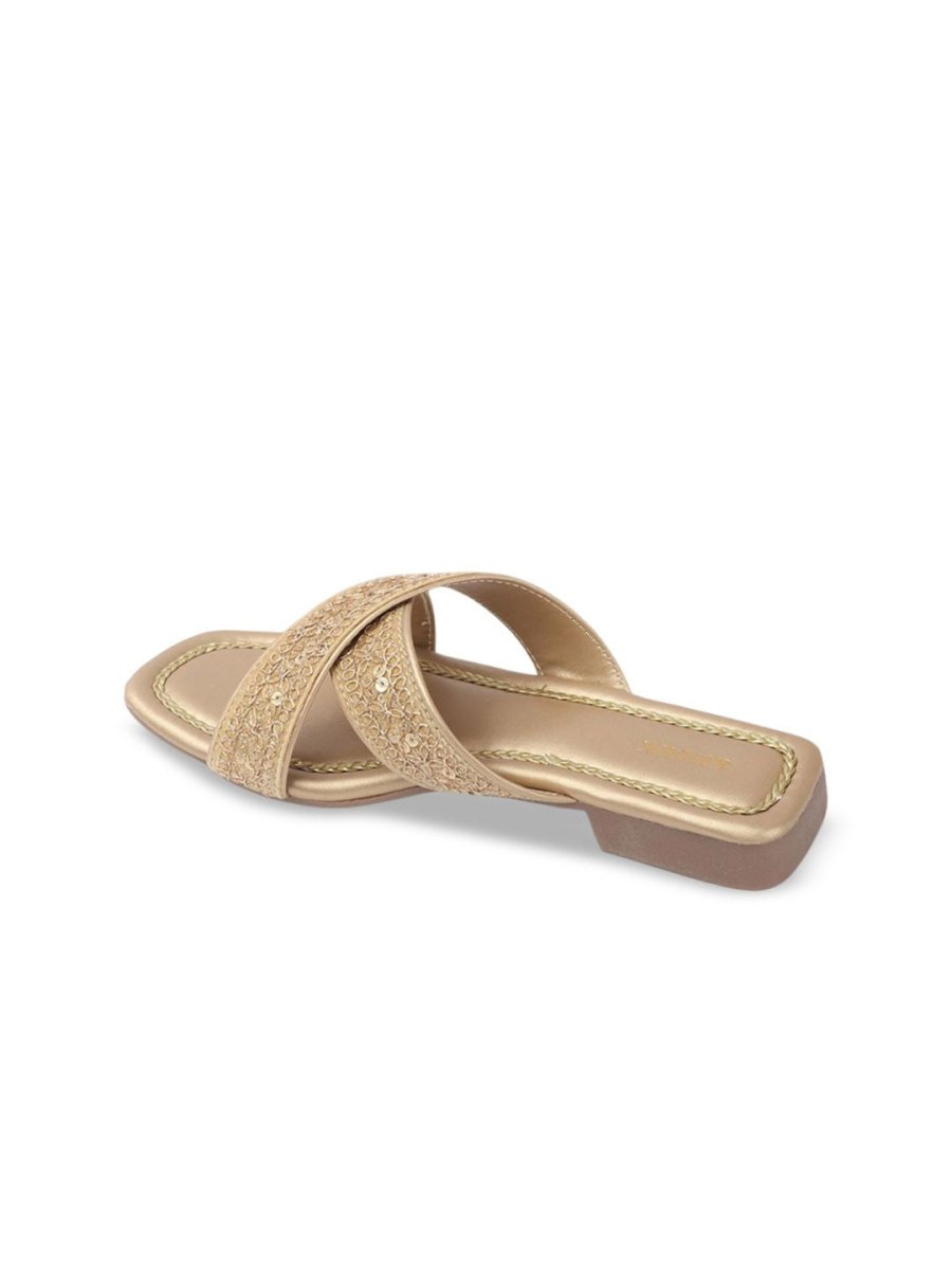 Dhiyona AK Women Woven Design Open Toe Flats
