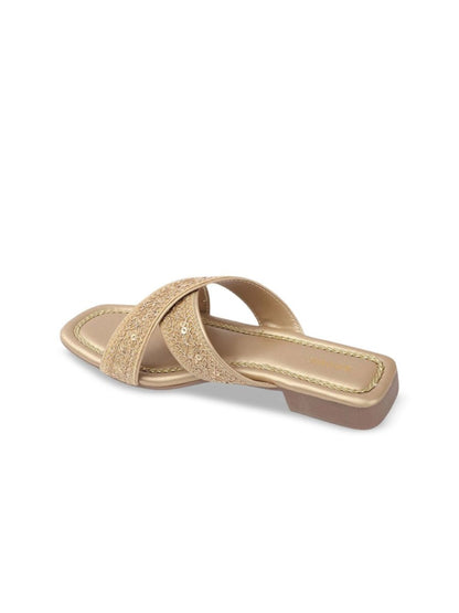Dhiyona AK Women Woven Design Open Toe Flats
