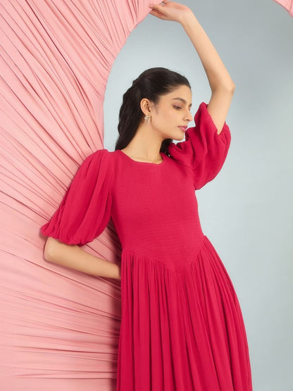 Dhiyona AY Women's Fit & Flared Maxi Ethnic Dresses