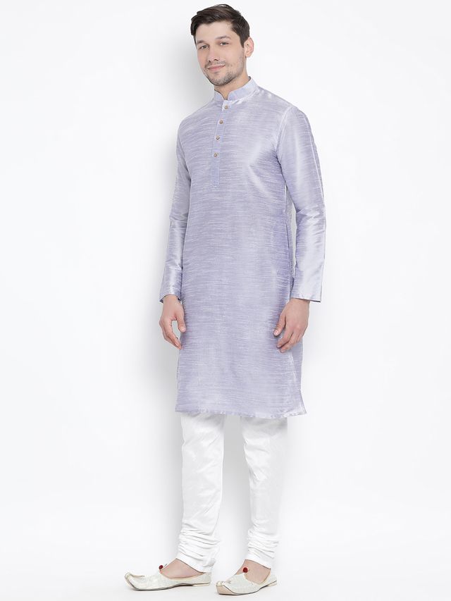 Men's Hawa Silk Blend Straight Kurta Pyjama Set