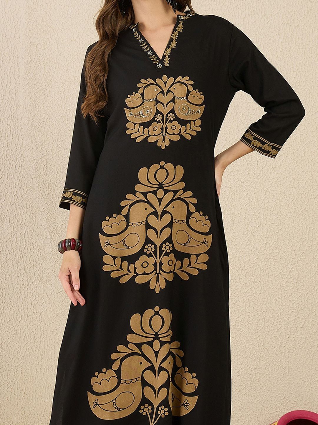 Women Ethnic Motifs Printed Regular Kurta with Palazzos
