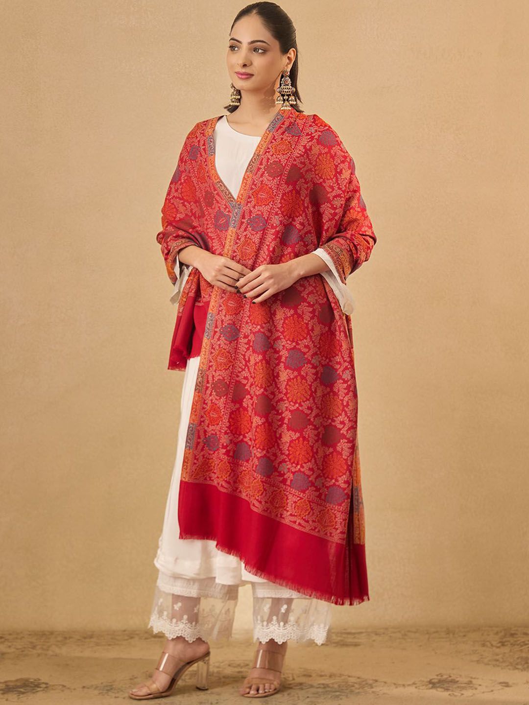 Dhiyona PA Floral Woven Design Shawl