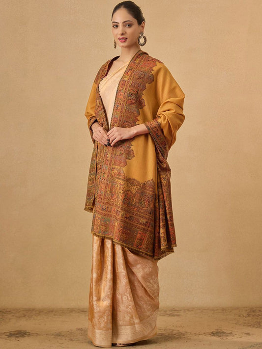 Dhiyona PA Tribal Woven Design Woolen Shawl