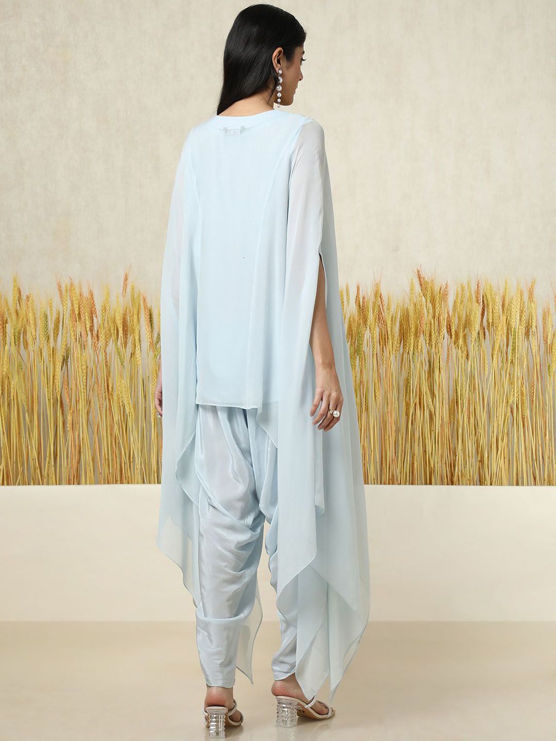 Dhiyona SO Women's Women Layered Beads and Stones Top with Trousers