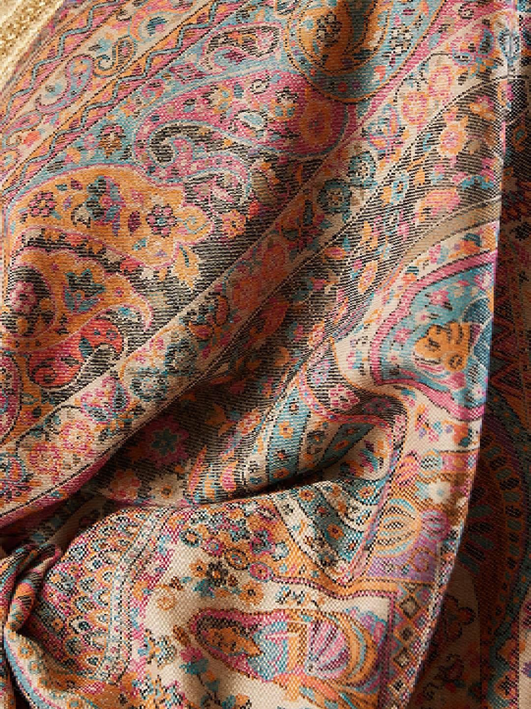 Dhiyona PA Ethnic Motifs Woven Design Shawl