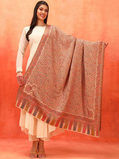 Dhiyona PA Floral & Paisley Woven Design Woollen Shawl