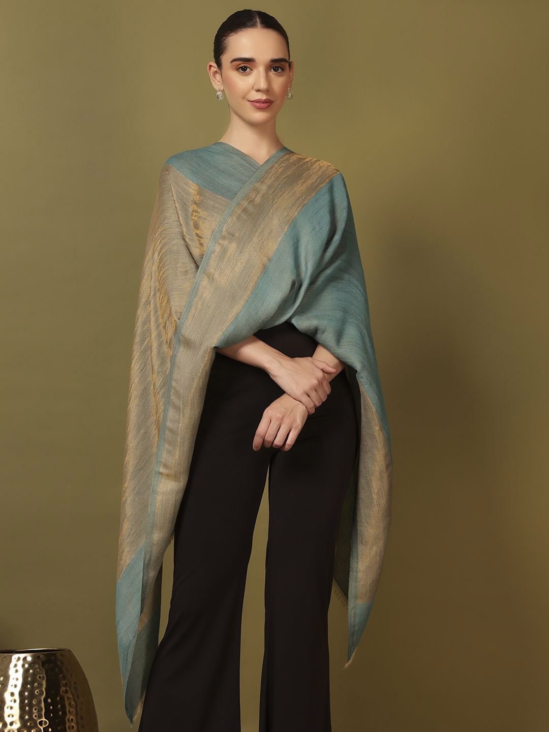 Dhiyona PA Floral Woven Design Shawl