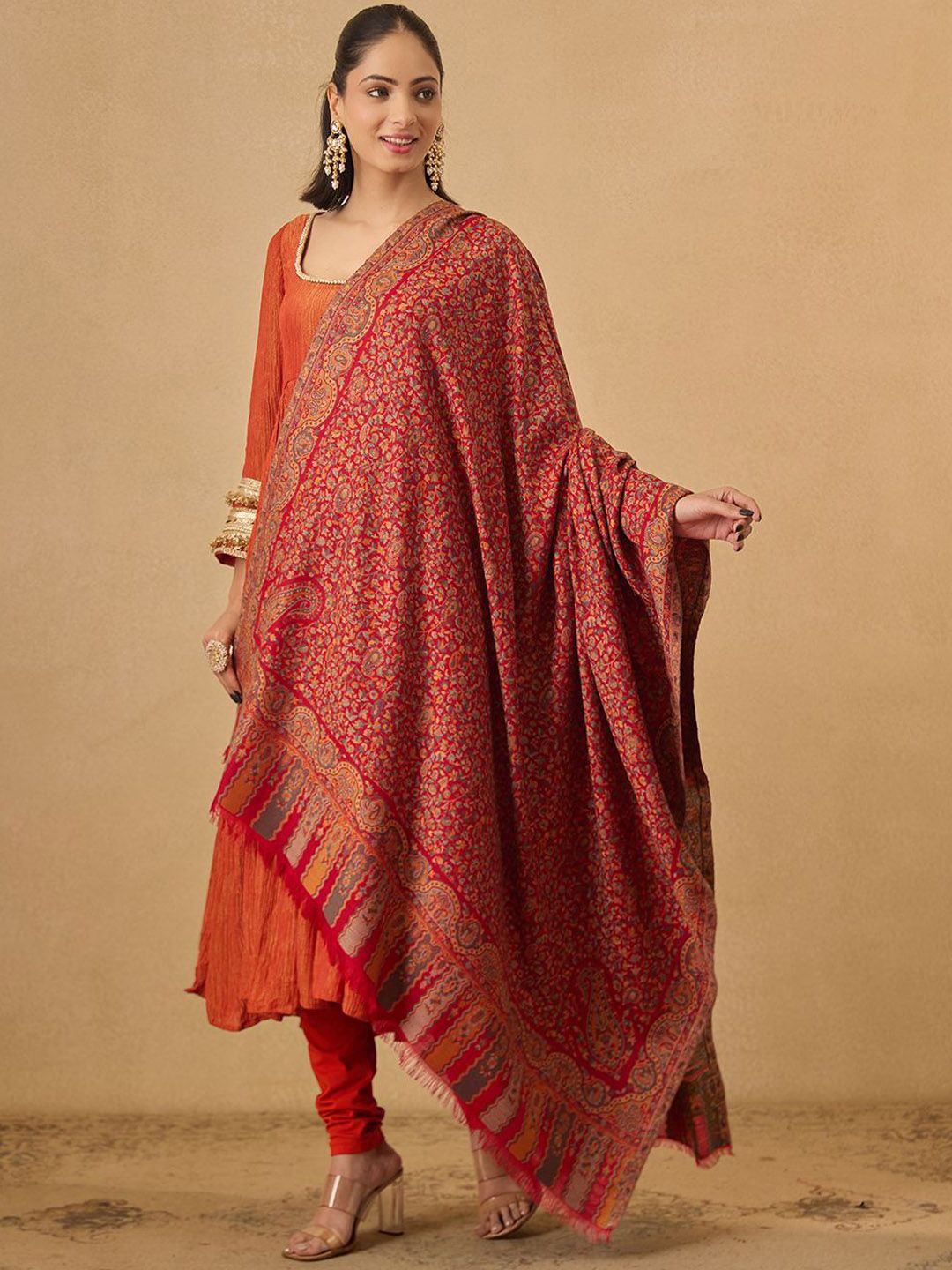 Dhiyona PA Floral Woven Design Shawl